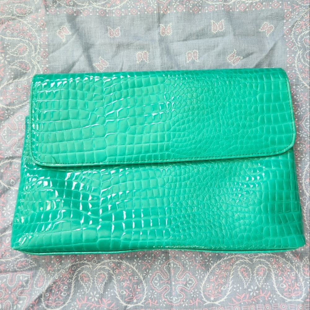 Vintage Aqua Clutch